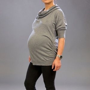 Motherhood maternity cowl neck sweater